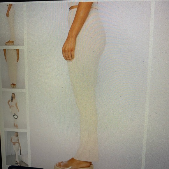 Women’s White Fox ribbed maxi skirt in Oatmeal. Size medium. Worn one time. - Picture 5 of 12